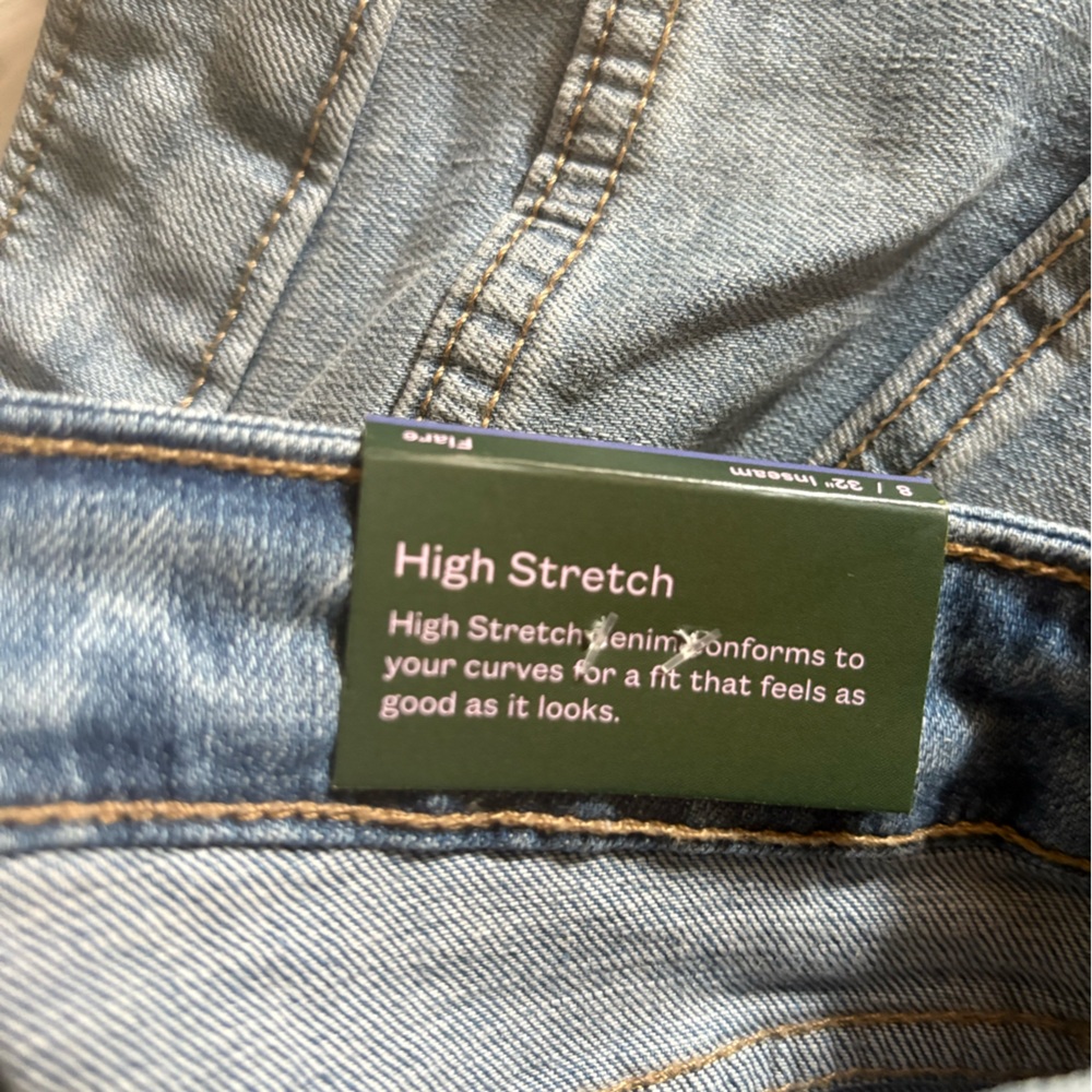 Flare Jeans, Light Wash, New with Tags - Picture 13 of 16